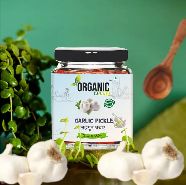 Organic_Natural_Garlic_Pickle_Lahsun_Ka_Achar_Homemade_No_Artificial_Colors_Achar_Tangy_And_Delicious_With_Wooden_Spoon