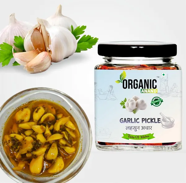 Organic_Natural_Garlic_Pickle_Lahsun_Ka_Achar_Homemade_No_Artificial_Colors_Achar_Tangy_And_Delicious_With_Wooden_Spoon