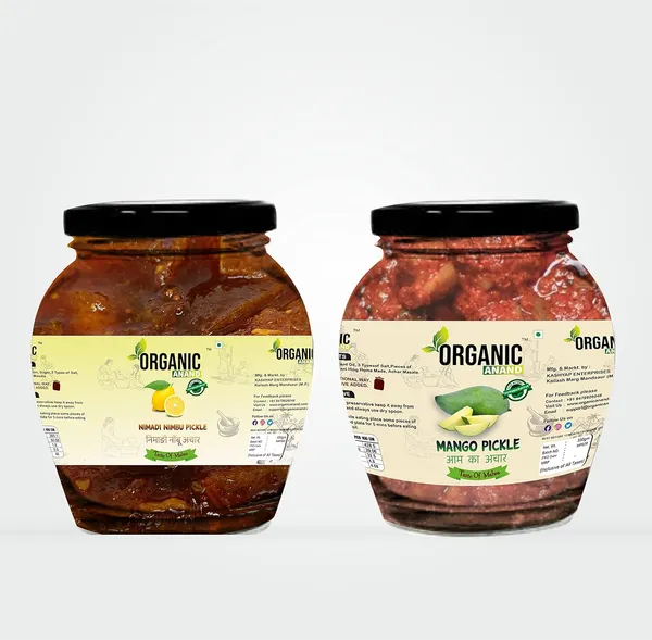 Organic_Homemade_Nimadi_Nimbu_Pickles_And_Mango_Pickle_With_Neemwood_Spoon_Nimbu_Aam_Ka_Achar_Combo