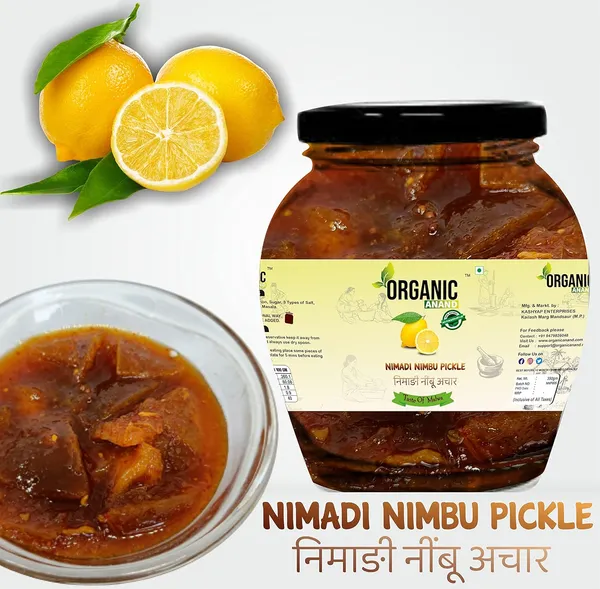 Organic_Homemade_Nimadi_Nimbu_Pickles_And_Mango_Pickle_With_Neemwood_Spoon_Nimbu_Aam_Ka_Achar_Combo