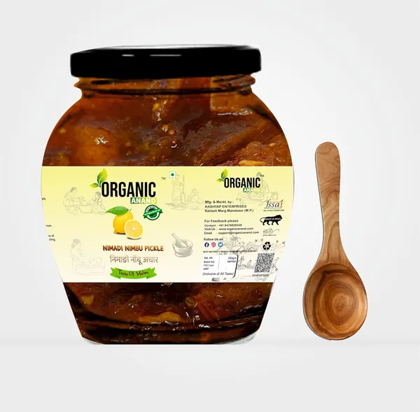 Organic_Homemade_Nimadi_Nimbu_Pickles_And_Mango_Pickle_With_Neemwood_Spoon_Nimbu_Aam_Ka_Achar_Combo