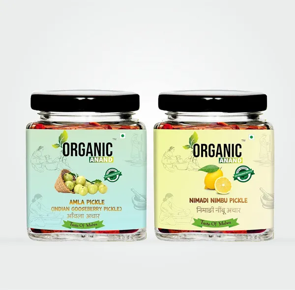 Organic_Homemade_Nimadi_Nimbu_Pickle_And_Amla_Pickle_Combo_With_Neemwood_Spoon_Indian_Gooseberry_Achar