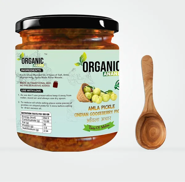 Organic_Homemade_Nimadi_Nimbu_Pickle_And_Amla_Pickle_Combo_With_Neemwood_Spoon_Indian_Gooseberry_Achar
