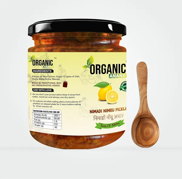 Organic_Homemade_Nimadi_Nimbu_Pickle_And_Amla_Pickle_Combo_With_Neemwood_Spoon_Indian_Gooseberry_Achar
