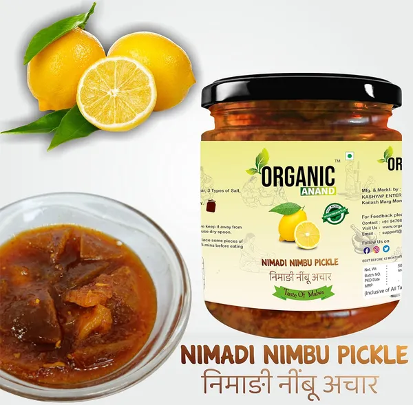 Organic_Homemade_Nimadi_Nimbu_Pickle_And_Amla_Pickle_Combo_With_Neemwood_Spoon_Indian_Gooseberry_Achar