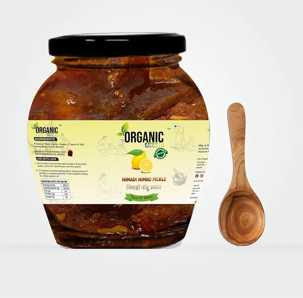 Organic_Homemade_Nimadi_Nimbu_Pickle_And_Amla_Pickle_Combo_With_Neemwood_Spoon_Indian_Gooseberry_Achar