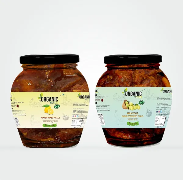 Organic_Homemade_Nimadi_Nimbu_Pickle_And_Amla_Pickle_Combo_With_Neemwood_Spoon_Indian_Gooseberry_Achar