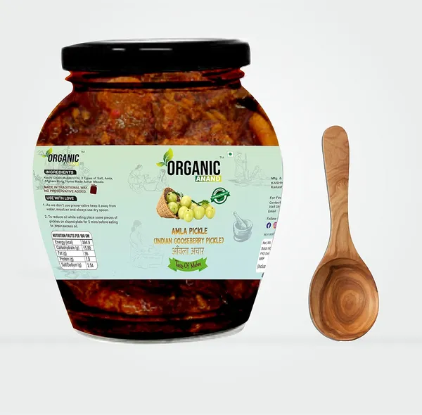 Organic_Homemade_Nimadi_Nimbu_Pickle_And_Amla_Pickle_Combo_With_Neemwood_Spoon_Indian_Gooseberry_Achar