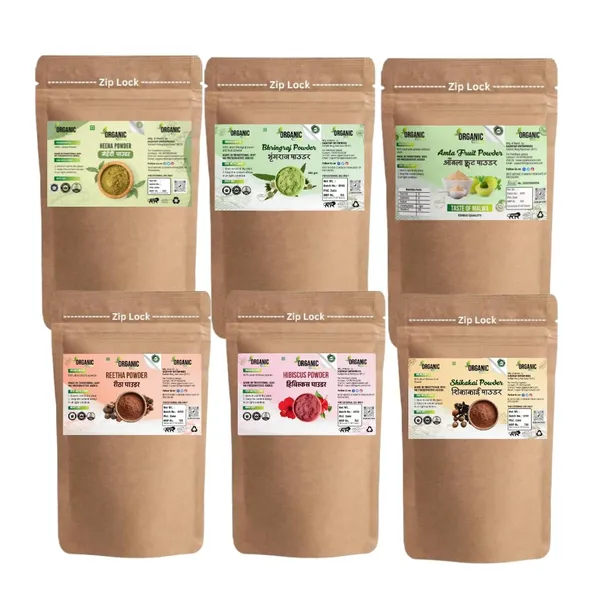 Amla_Reetha_Shikakai_Bhringraj_Hibiscus_And_Henna_Powder_For_Hair