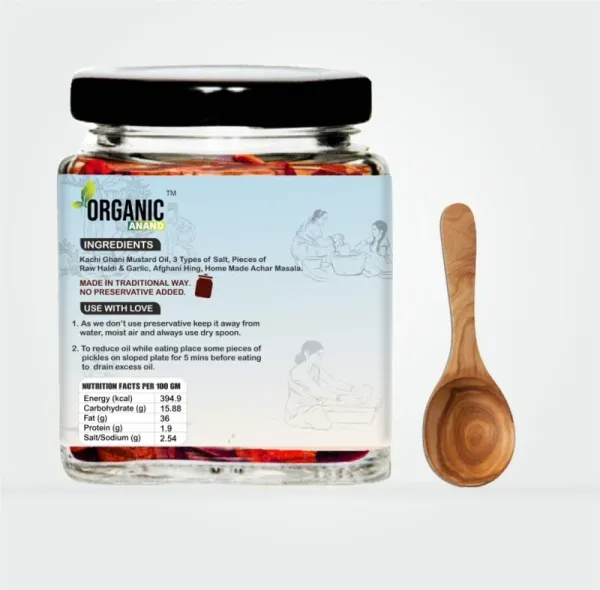 Organic_Homemade_Garlic_Turmeric_Pickle_And_Panchmel_Mix_Pickles_Combo_Haldi_Lahsun_Ka_Achar_With_Neemwood_Spoon_Each