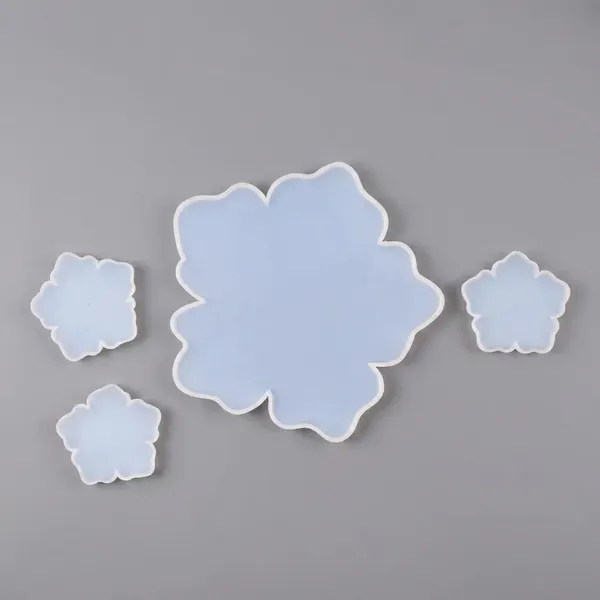 14_Inch_Flower_Resin_Art_Mold_With_4_Inch_Flower_Coaster_Mold_Silicone_Mould_Combo
