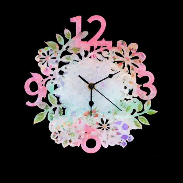 Flower_Clock_Wall_Decoration_Silicone_Mold_For_Resin_Art