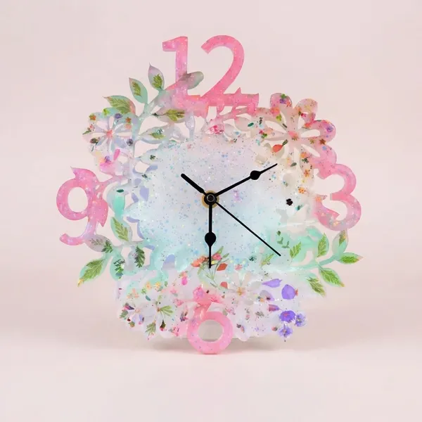 Flower_Clock_Wall_Decoration_Silicone_Mold_For_Resin_Art
