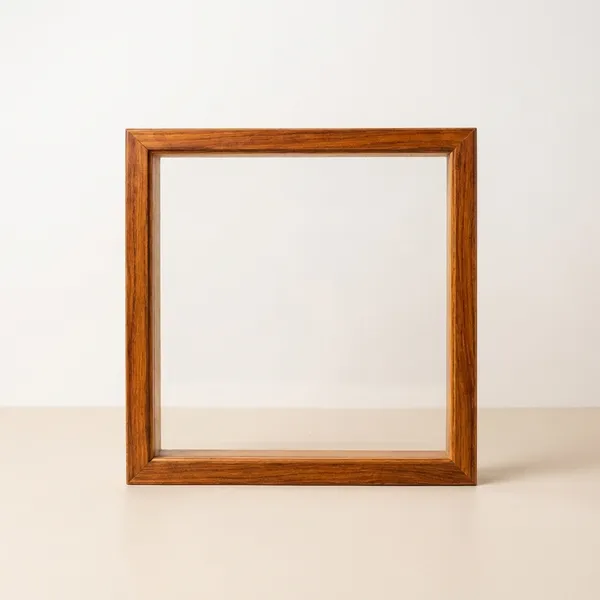 10_X_10_Inch_Teakwood_Floating_Frame_With_Acrylic_Base_For_Resin_Art_Wooden_Floating_Varmala_Frame