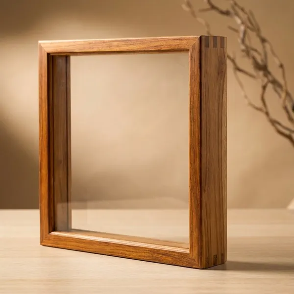 10_X_10_Inch_Teakwood_Floating_Frame_With_Acrylic_Base_For_Resin_Art_Wooden_Floating_Varmala_Frame