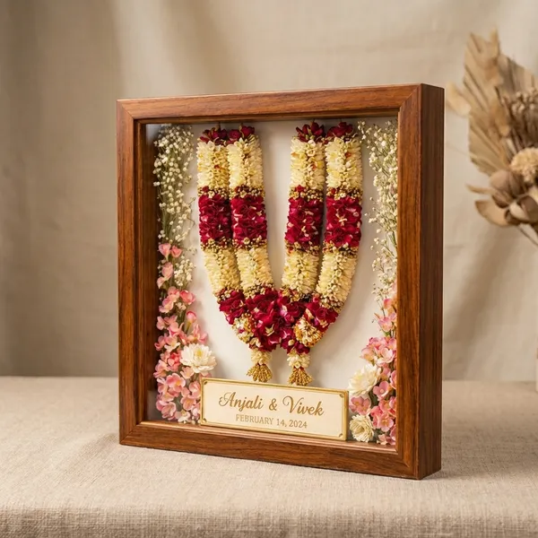14_X_14_Inch_Teakwood_Floating_Frame_With_Acrylic_Base_For_Resin_Art_Wooden_Floating_Varmala_Frame
