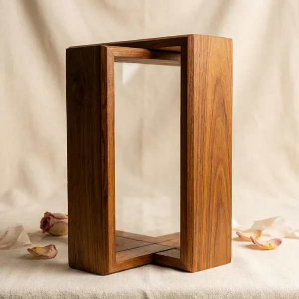 12_X_16_Inch_Teak_Wood_Floating_Frame_With_Acrylic_Base_For_Resin_Art_Wooden_Floating_Varmala_Frame