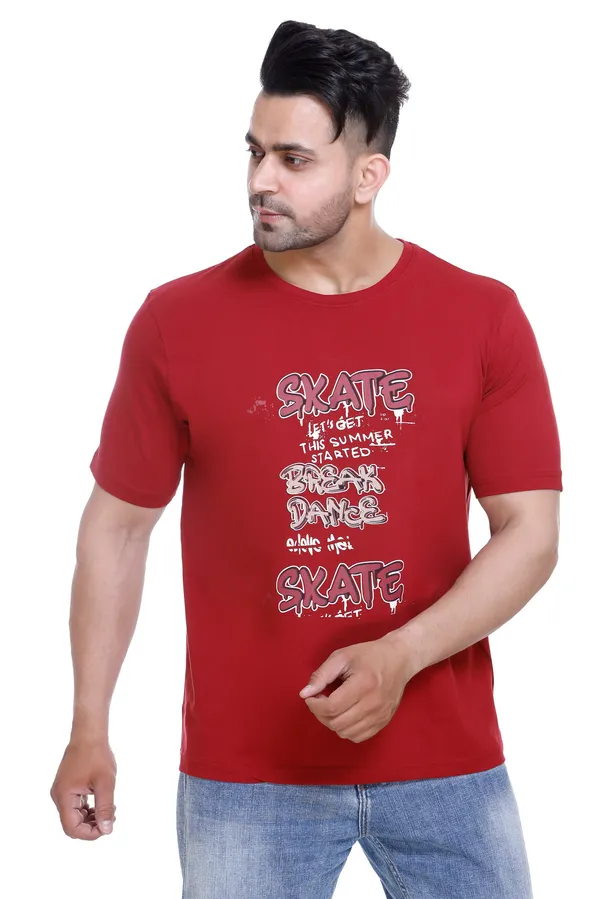 Red_Graphic_Print_T_Shirt_For_Men