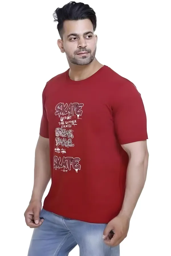 Red_Graphic_Print_T_Shirt_For_Men