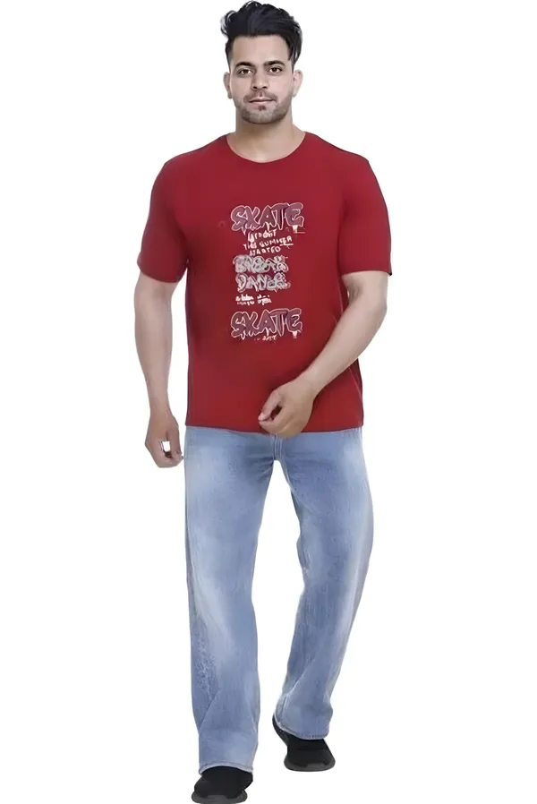 Red_Graphic_Print_T_Shirt_For_Men