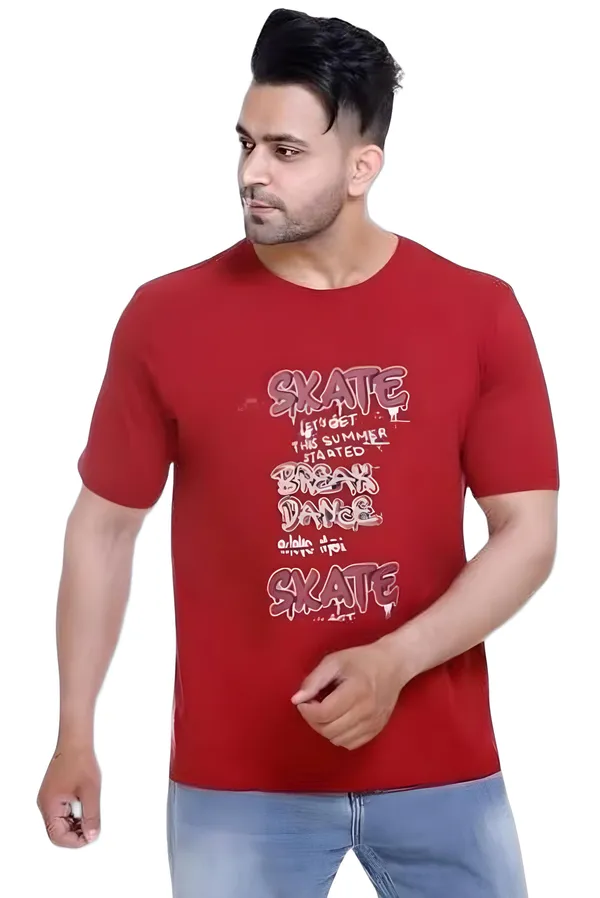 Red_Graphic_Print_T_Shirt_For_Men