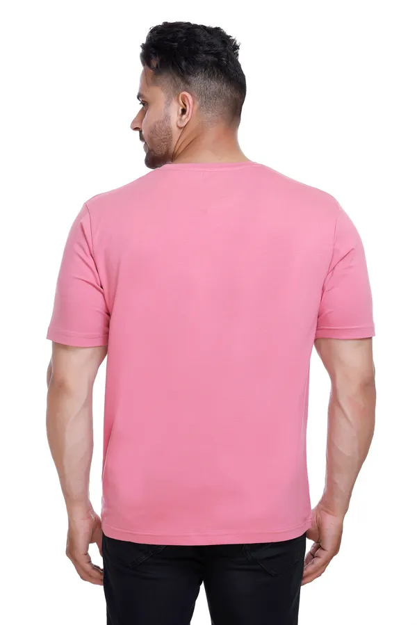 Pink_Round_Graphic_Print_Crew_Neck_T_Shirt_For_Men
