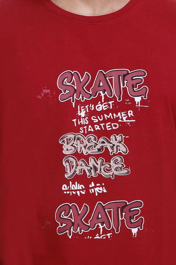 Red_Graphic_Print_T_Shirt_For_Men