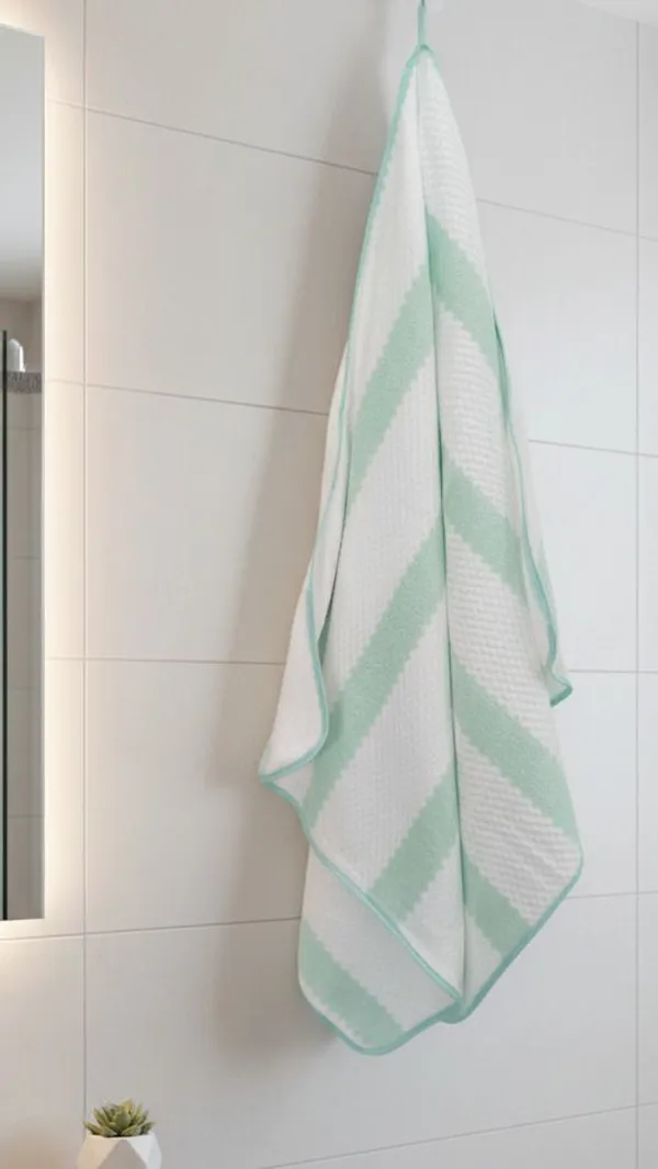 Green_And_White__Premium_Cotton_Bath_Towel_|__450_GSM_|_1_Piece_Bath_Towel_for_Men/Women_|_Urban_Comfort