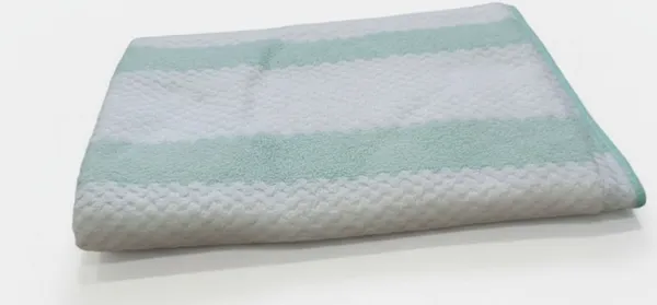 Green_And_White__Premium_Cotton_Bath_Towel_|__450_GSM_|_1_Piece_Bath_Towel_for_Men/Women_|_Urban_Comfort