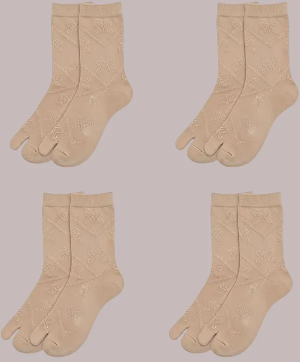 Pack_Of_4_-_Beige_Premium_Cotton_Socks_For_Women
