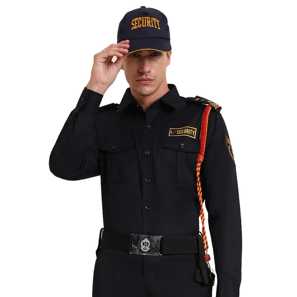 Navy_Blue_Cotton_Blend_Premium_Trovine_Security_Guard_Shirt_For_Men