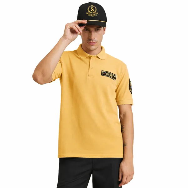 Yellow_Polyester_Security_Guard_Tshirt_For_Men