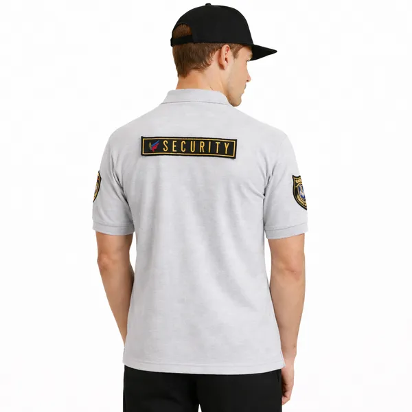 Grey_Polyester_Security_Guard_Tshirt_For_Men