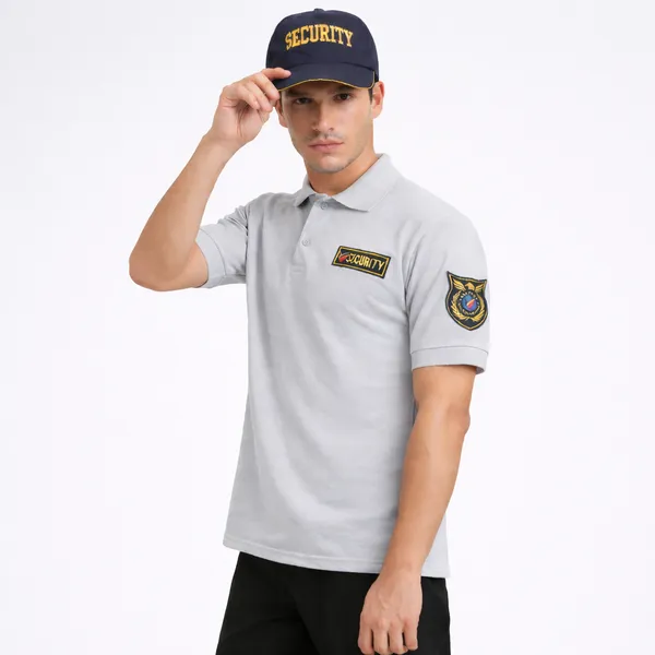 Grey_Polyester_Security_Guard_Tshirt_For_Men