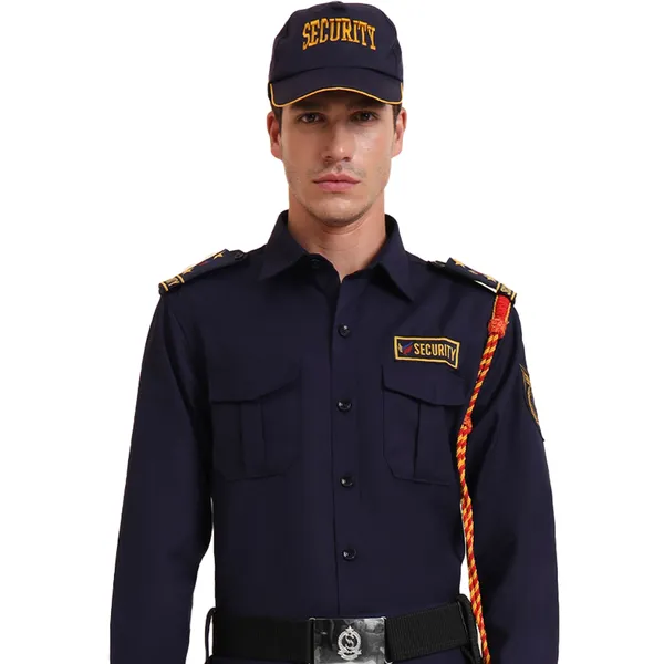 Dark_Blue_Cotton_Blend_Premium_Trovine_Security_Guard_Shirt_For_Men