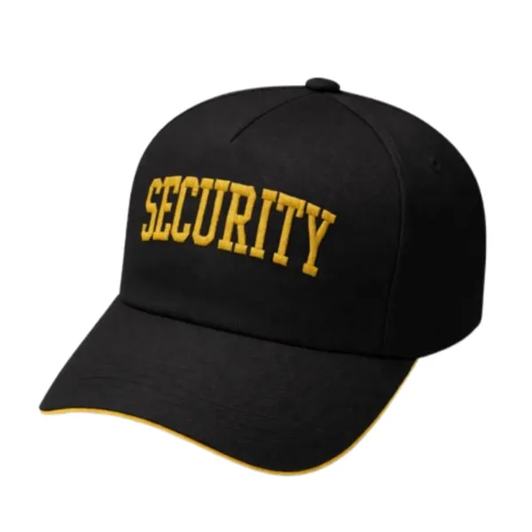 Black_Polyester_Security_Guard_Cap_With_Security_Embroidery_|_Adjustable_Caps_For_Men