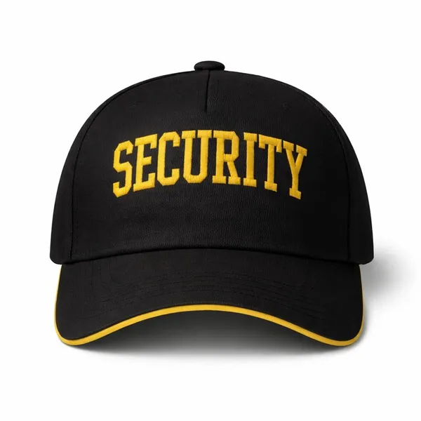 Black_Polyester_Security_Guard_Cap_With_Security_Embroidery_|_Adjustable_Caps_For_Men