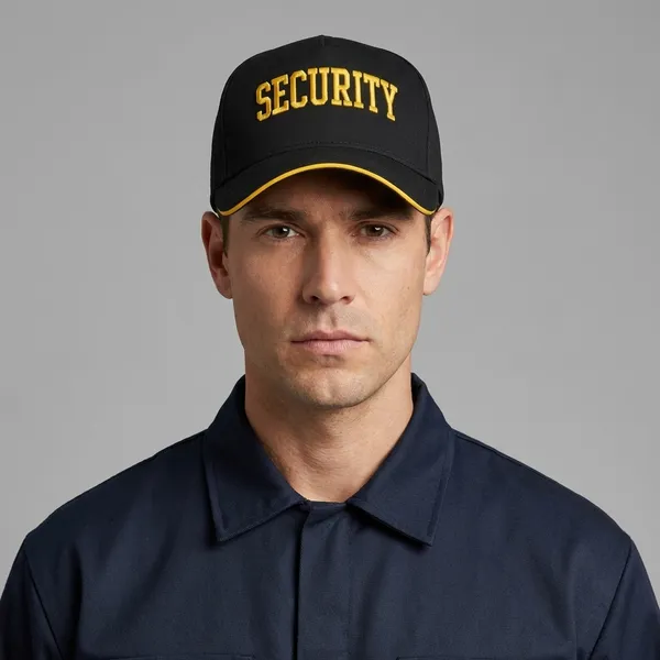 Black_Polyester_Security_Guard_Cap_With_Security_Embroidery_|_Adjustable_Caps_For_Men