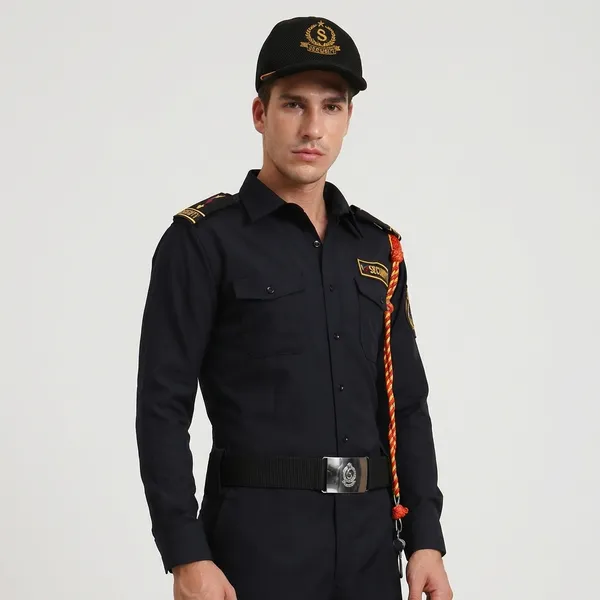Black_Cotton_Blend_Premium_Trovine_Security_Guard_Shirt_For_Men