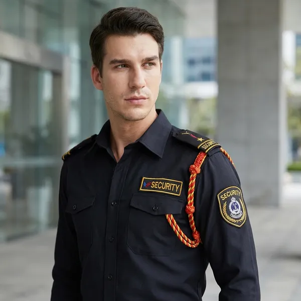 Black_Cotton_Blend_Premium_Trovine_Security_Guard_Shirt_For_Men