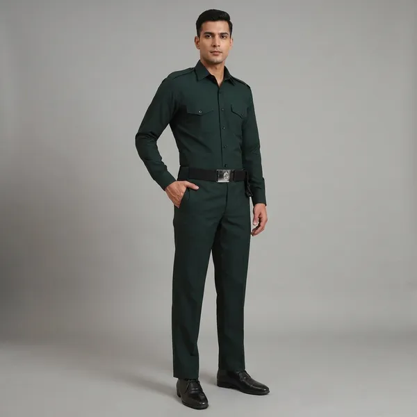 Green_Cotton_Blend_Premium_Quality_Matte_Finish_Security_Guard_Pant_For_Men