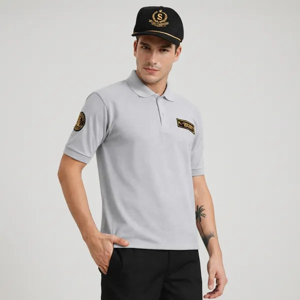 Grey_Polyester_Security_Guard_Tshirt_For_Men