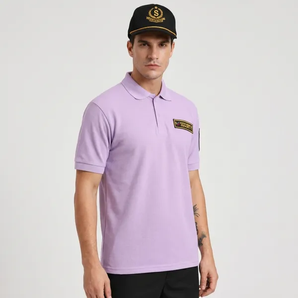 Lavender_Polyester_Security_Guard_Tshirt_For_Men