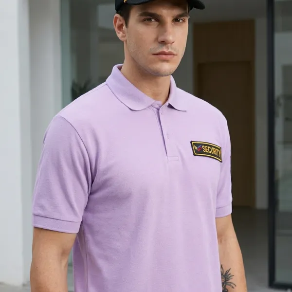 Lavender_Polyester_Security_Guard_Tshirt_For_Men