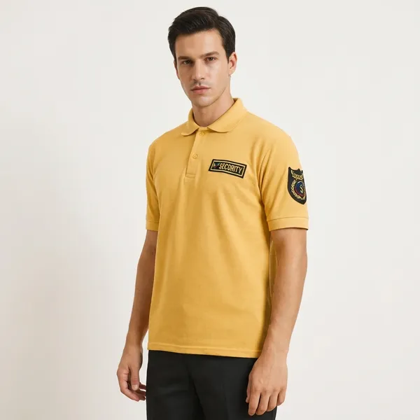 Yellow_Polyester_Security_Guard_Tshirt_For_Men