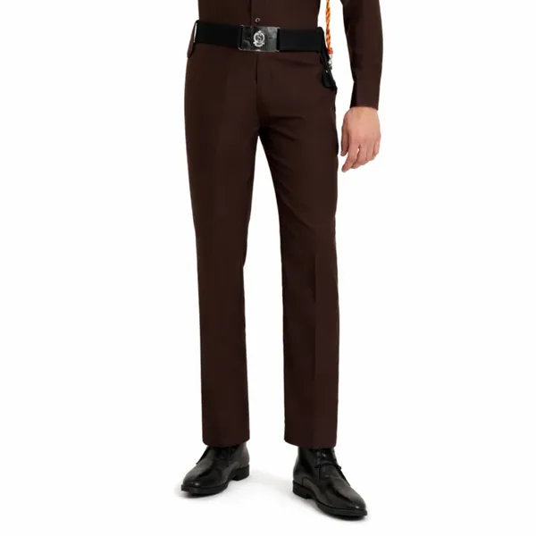 Brown_Cotton_Blend_Premium_Quality_Matte_Finish_Security_Guard_Pant_For_Men