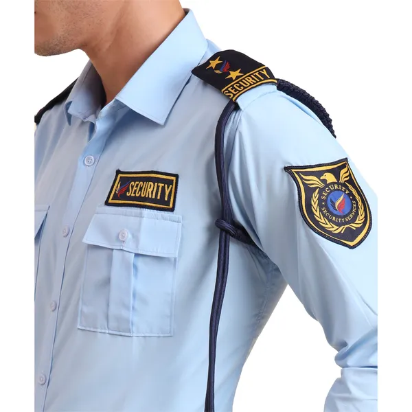 Professional_Cotton_Blend_Premium_Quality_Security_Guard_Shirt_Light_Blue_For_Men