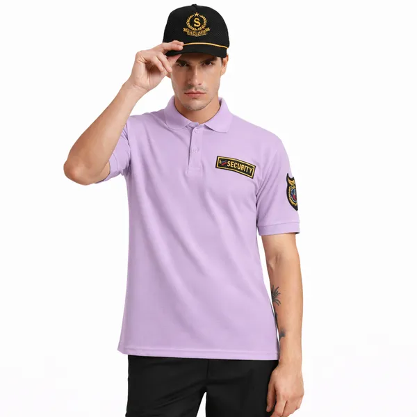 Lavender_Polyester_Security_Guard_Tshirt_For_Men