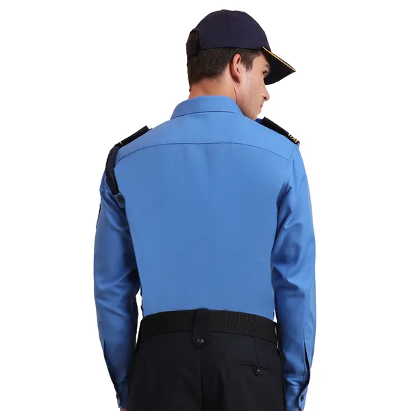 Professional_Security_Gaurd_Uniform_Blue_Shirt_For_Men