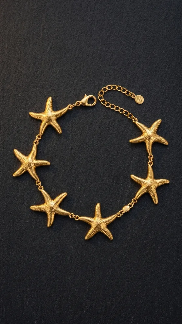 Gold_Starfish_Charm_Bracelet